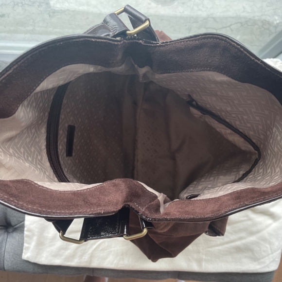 Near-perfect condition Cole Haan Brown Suede Hobo Bag - Picture 3 of 6
